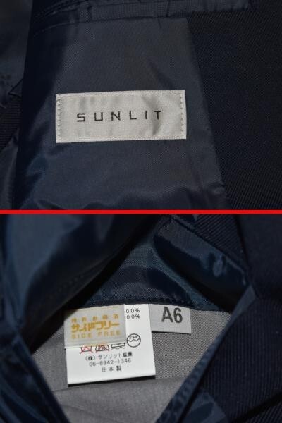 ★新品★SUNLIT★サンリット産業 王道のネイビー お洒落な２釦ジャケット 　A6_画像10