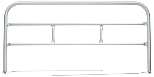 山善 ベッドガード スチール製 幅74×奥行50.5×高さ36cm シルバー YBG-75(SL)の画像6
