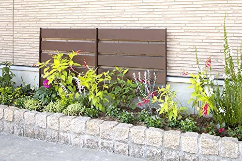 taka show flower . fence aluminium garden fence Brown width 58cm fence aluminium flower . material eyes . comb HGK-FE0