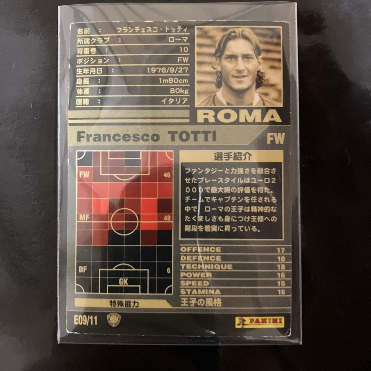 【希少】トッティ WCCF サッカー カード