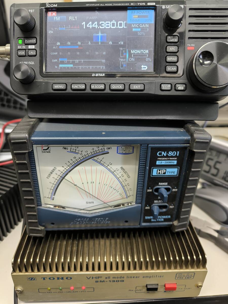 Tono 東野電気　2M-130G　VHF(144MHz帯）リニアアンプ　中古_3W入力
