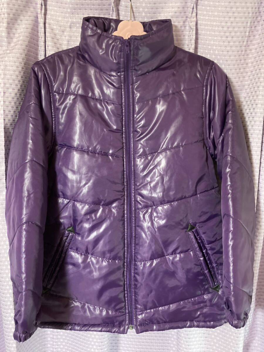  down jacket purple purple .... with a hood .150cm for girl [ left sleeve right side . fray ] down coat girls outer garment outer 