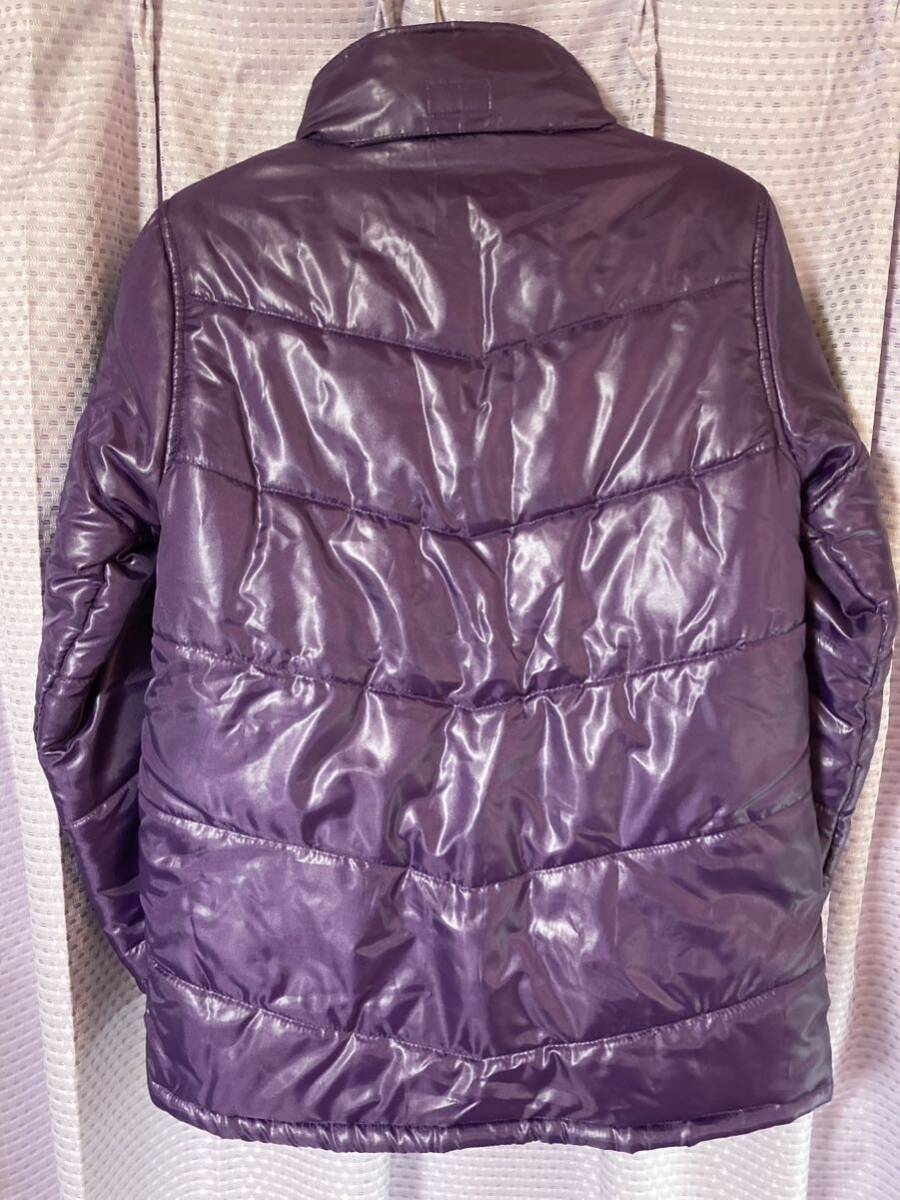  down jacket purple purple .... with a hood .150cm for girl [ left sleeve right side . fray ] down coat girls outer garment outer 