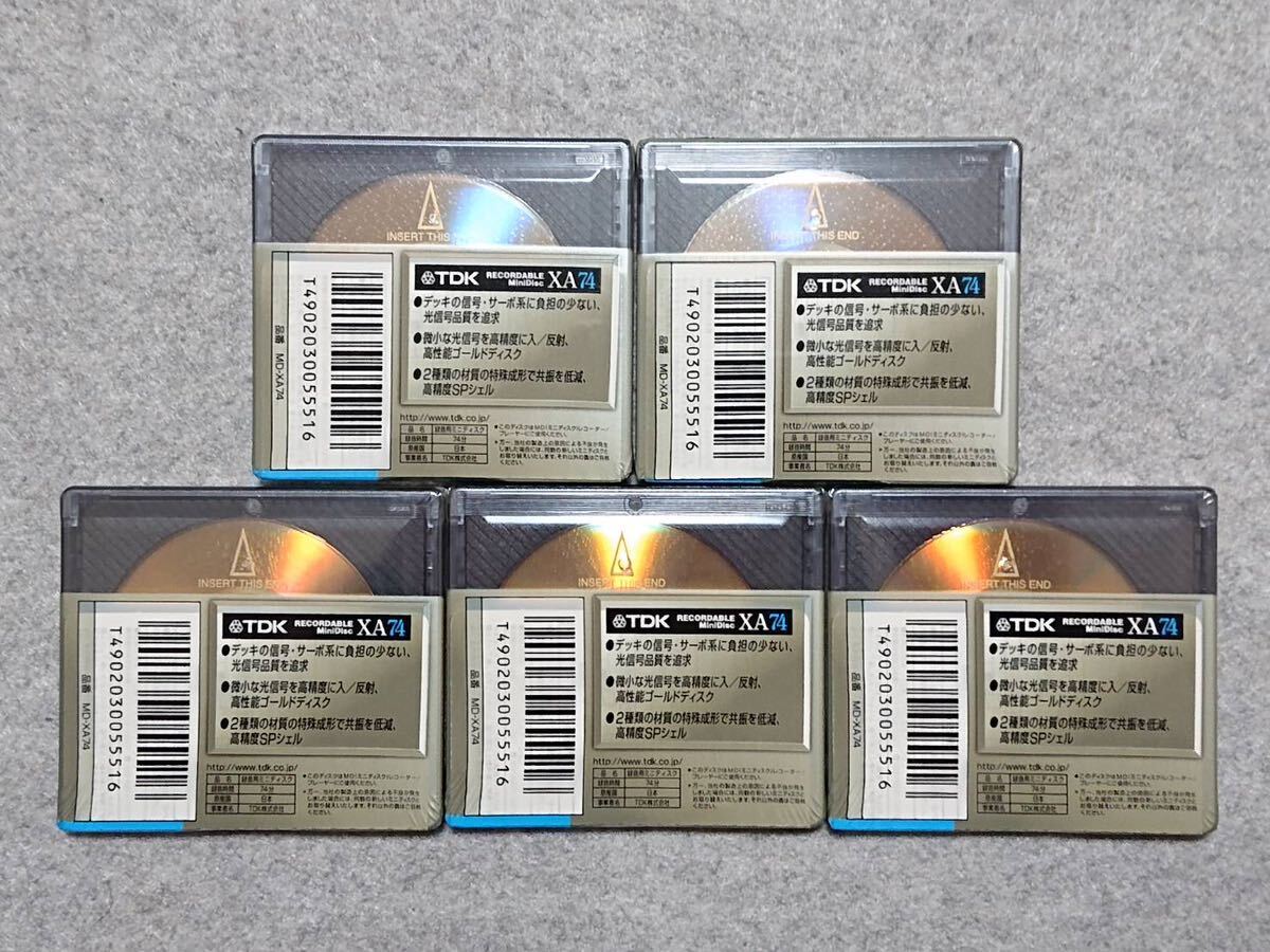 録音用ミニディスク 74分 5枚 メーカーTDK 商品型番MD-XA74_画像2