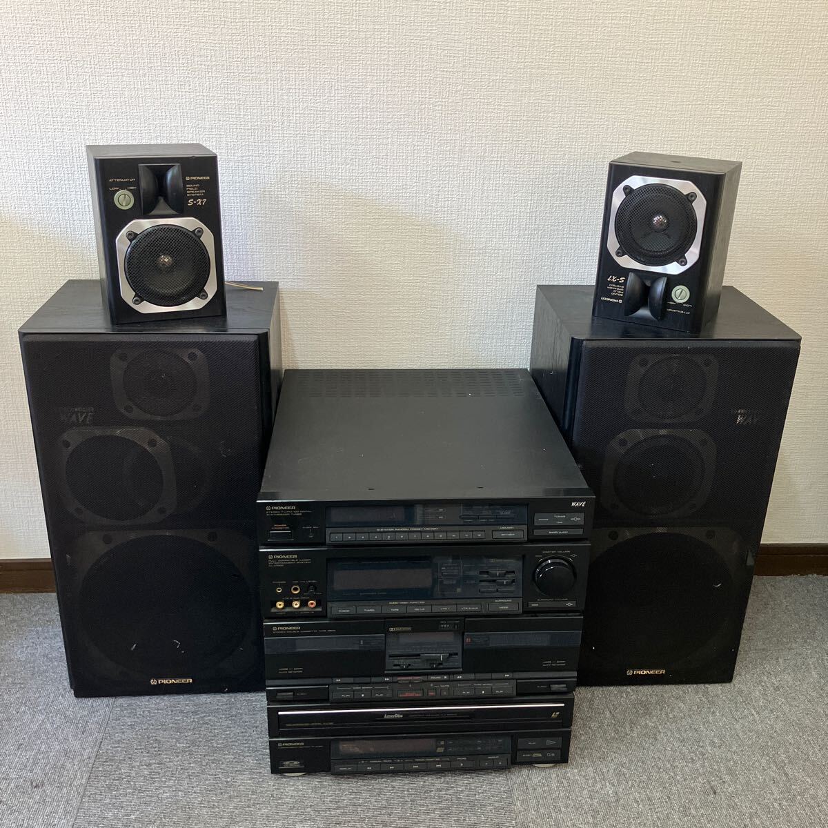 【E/H05189】PIONEER パイオニア CL-X1000 スピーカー付き ジャンク品_画像1