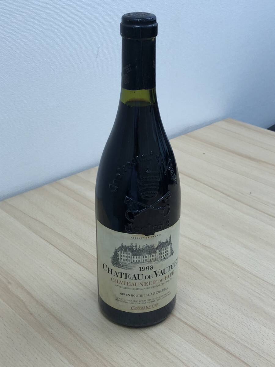 【E/H05132】1993 CHATEAU DE VAUDIEU シャトーヌフ・デュ・パプ ワイン 750ml お酒 未開栓_画像1