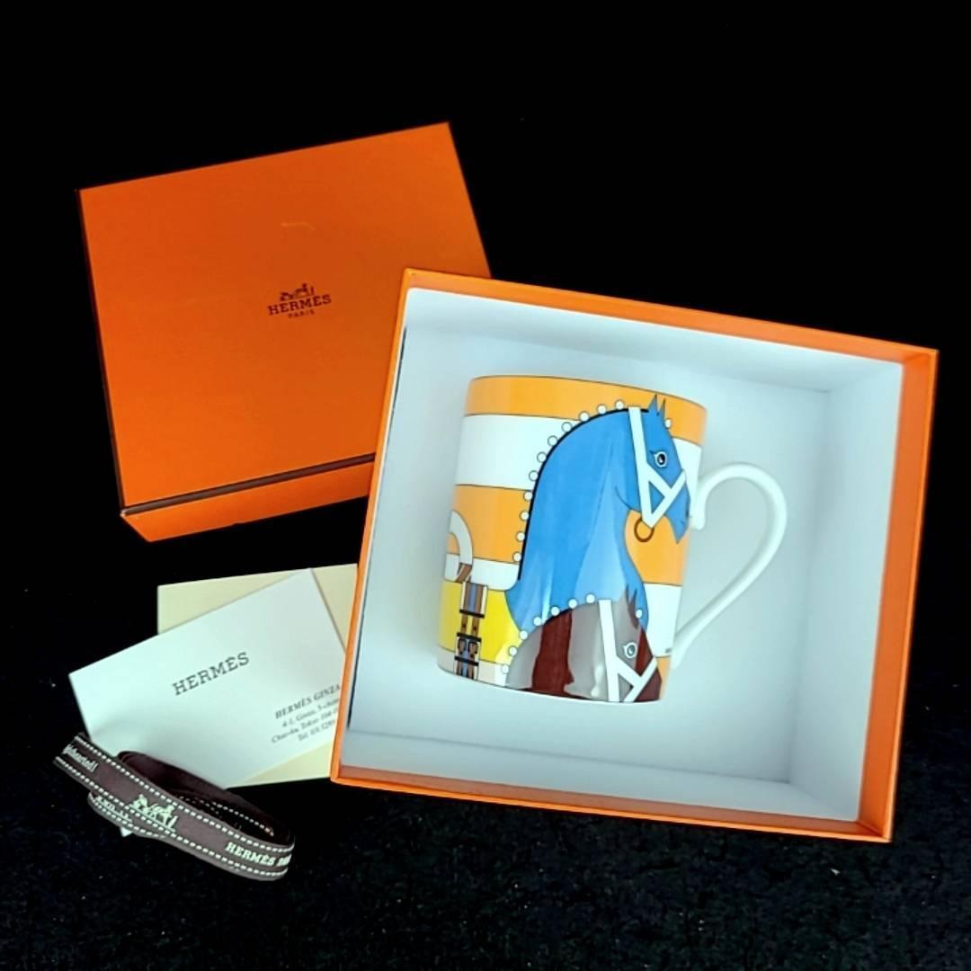 ◇未使用 ◇ エルメス HERMES ロカバール 馬 マグカップ 箱つき ◇未使用 ◇ エルメス HERMES ロカバール 馬 マグカップ 箱つき