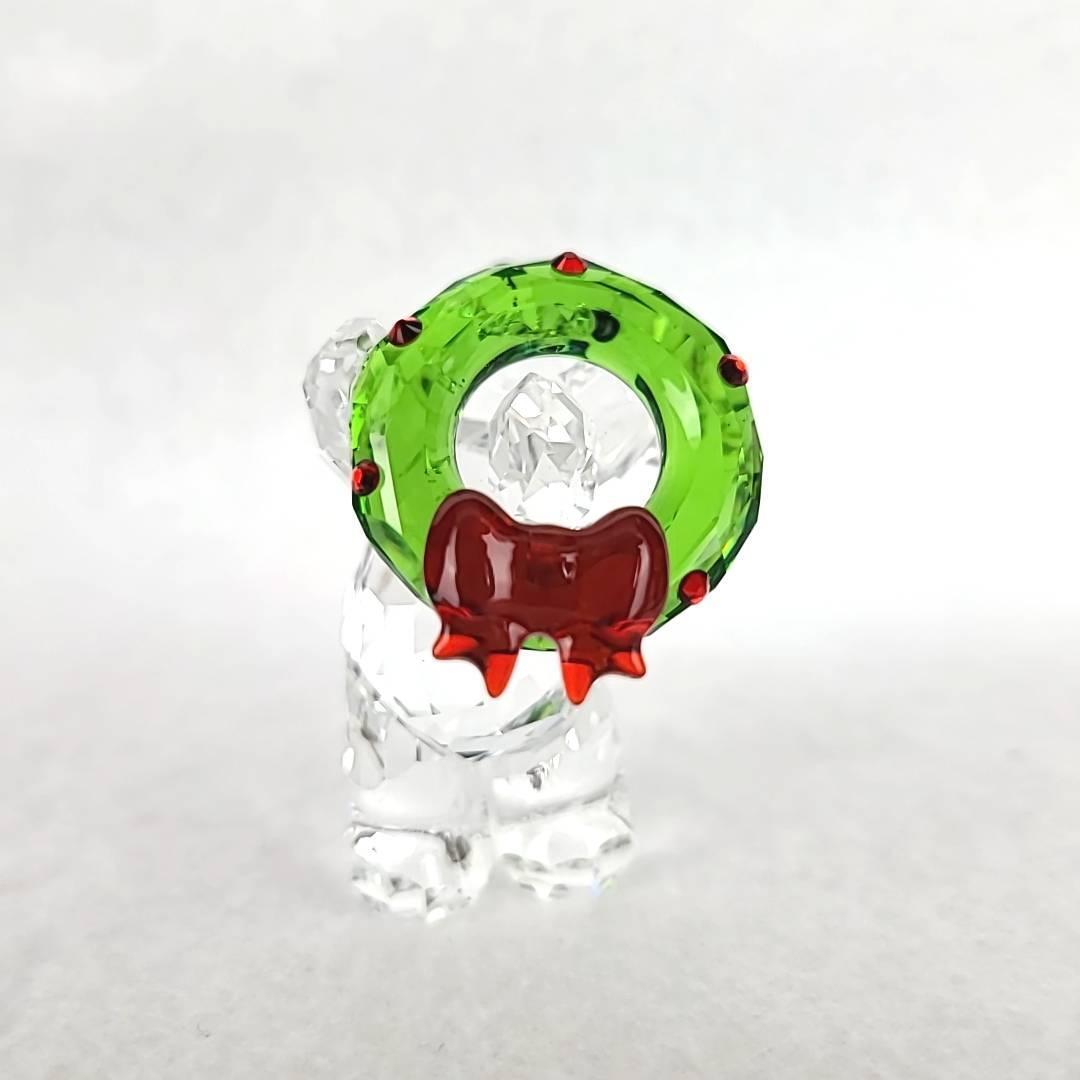 美品 スワロフスキー SWAROVSKI クリスベア クリスマス リース 美品 スワロフスキー SWAROVSKI クリスベア クリスマス リース