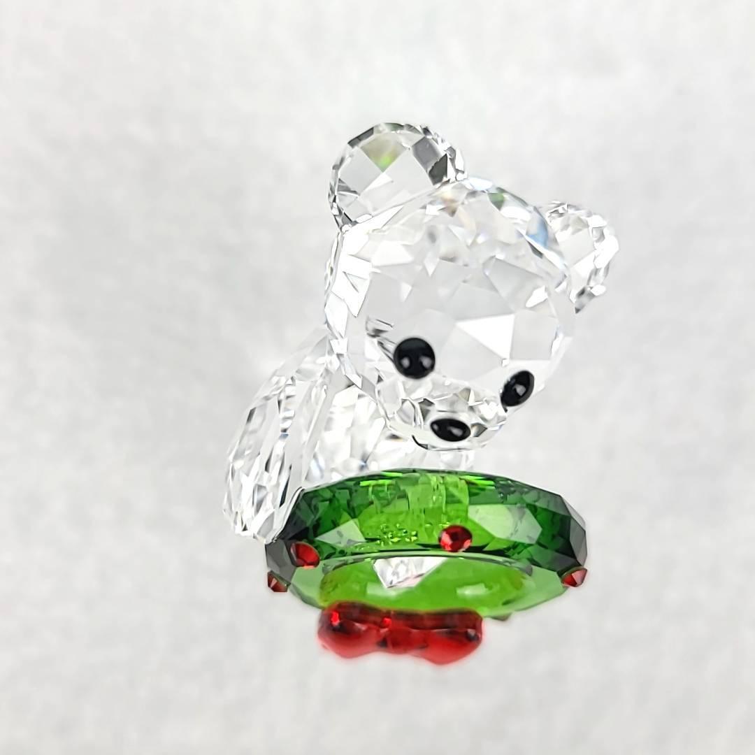 美品 スワロフスキー SWAROVSKI クリスベア クリスマス リース 美品 スワロフスキー SWAROVSKI クリスベア クリスマス リース
