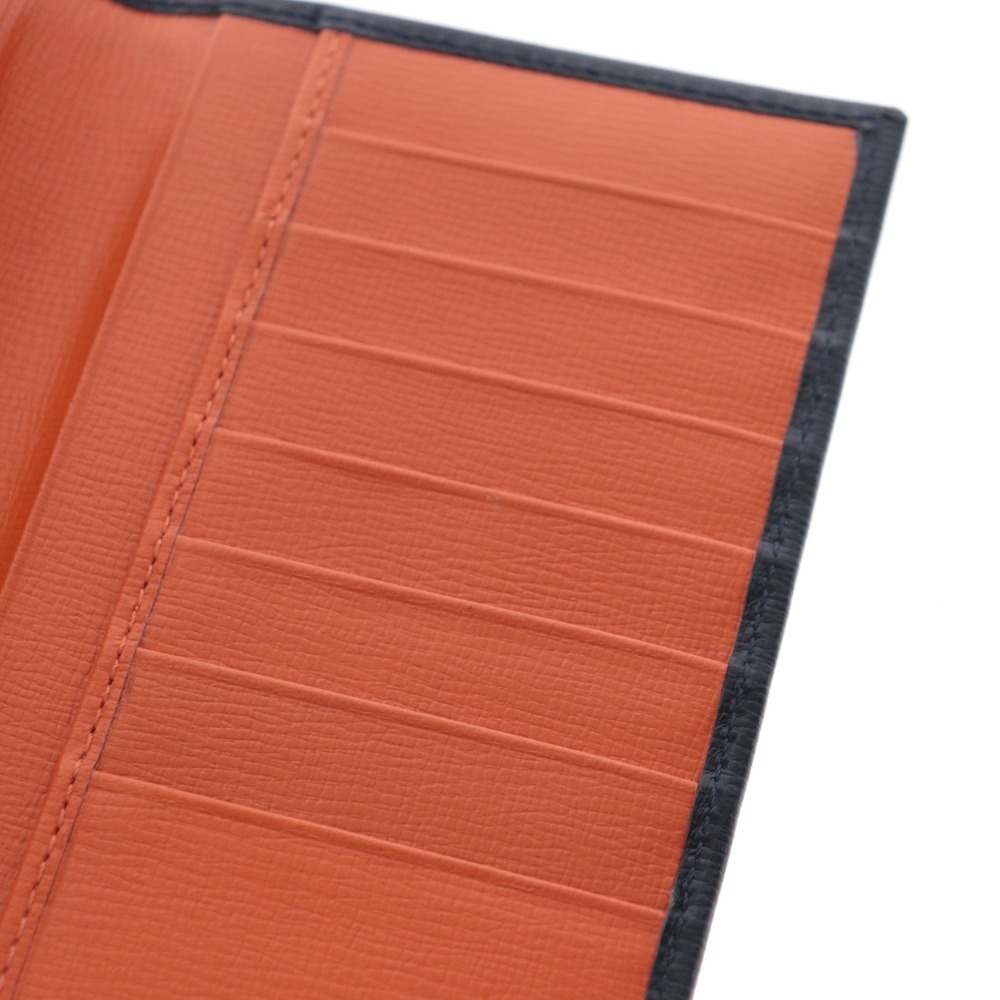 #sinakoba long wallet long wallet folding in half leather leather wallet men's black unused 