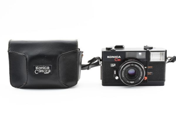 【ケース付き】 Konica コニカ C35 EF コンパクト フィルムカメラ #570