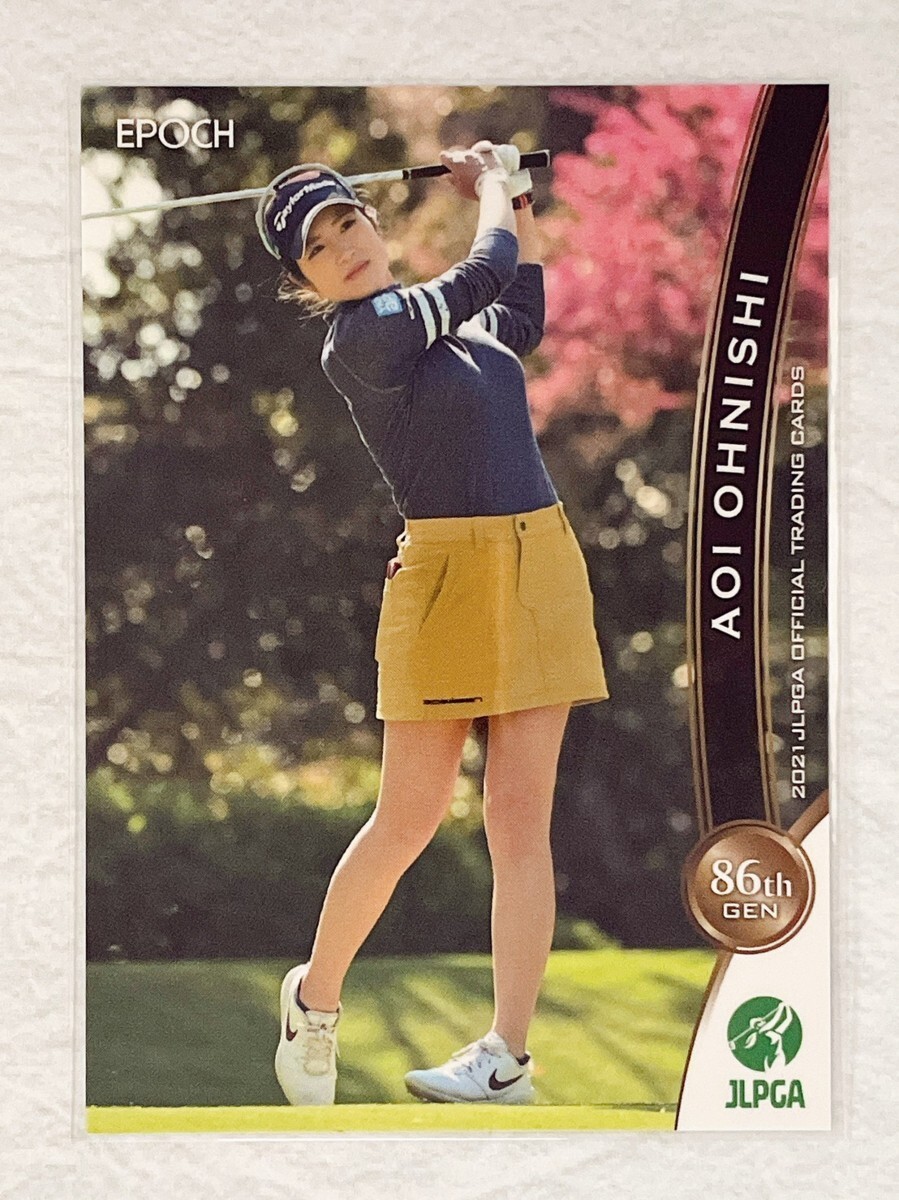 ☆ EPOCH 2021 JLPGA OFFICIAL TRADING CARDS 日本女子プロゴルフ協会 レギュラーカード 62 大西葵 ☆_画像1