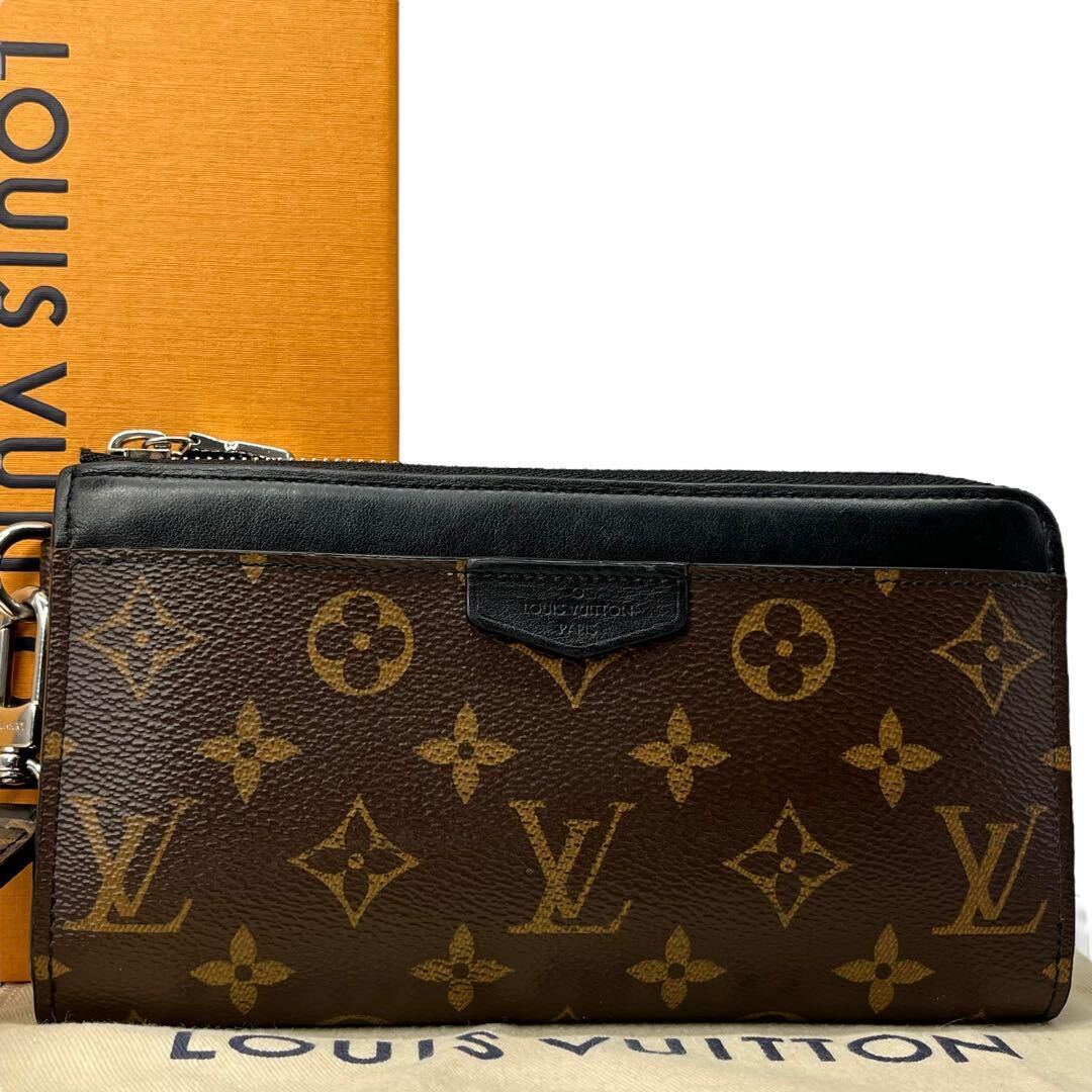 ★ 【極美品/RFID】LOUIS VUITTON ルイヴィトン　モノグラムマカサー　ジッピードラゴンヌ　長財布　M69407 クラッチバッグ　メンズ　★_画像2