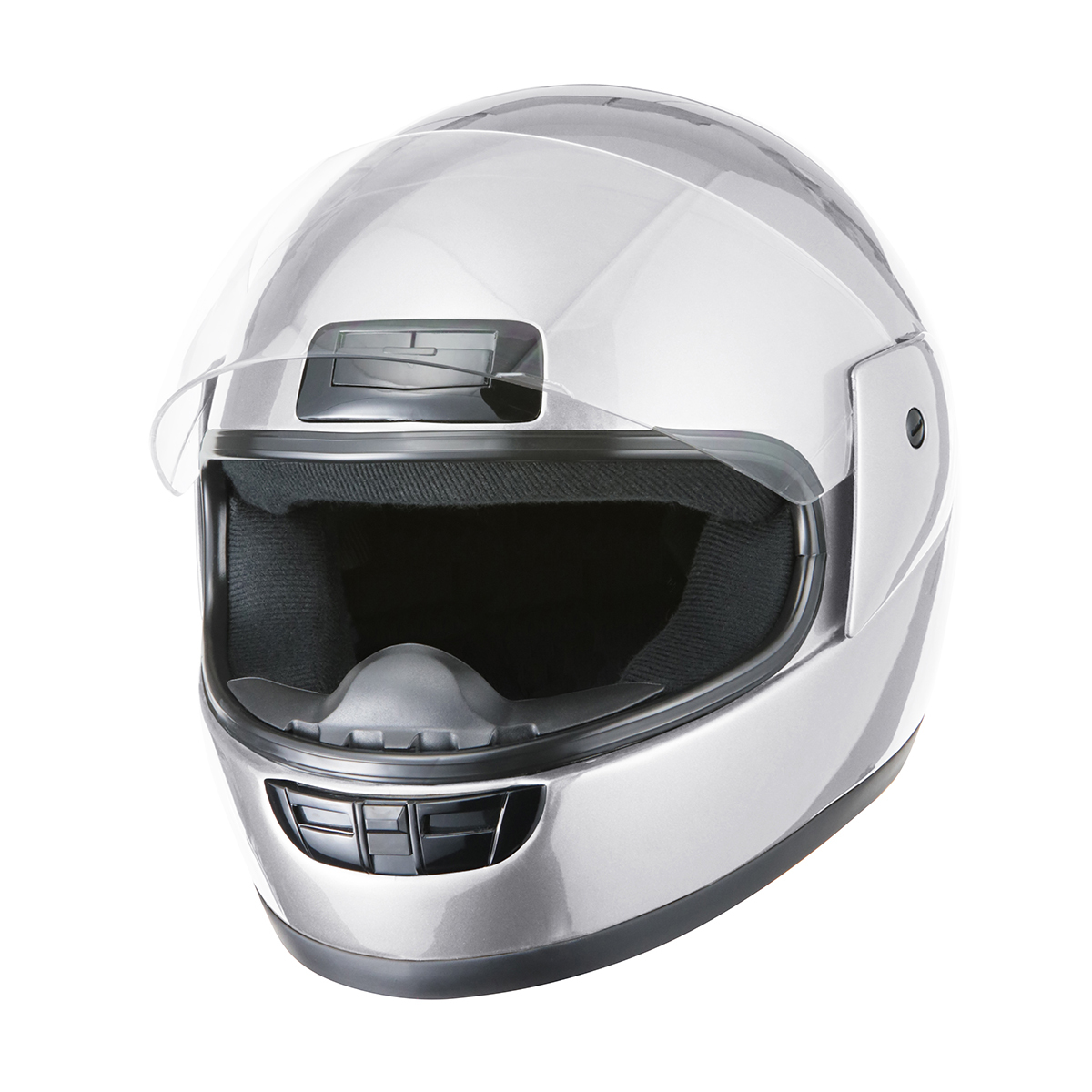 ヘルメット フルフェイス シルバー 新品 SG・PSCマーク取得 全排気量対応 バイクパーツセンター_画像2