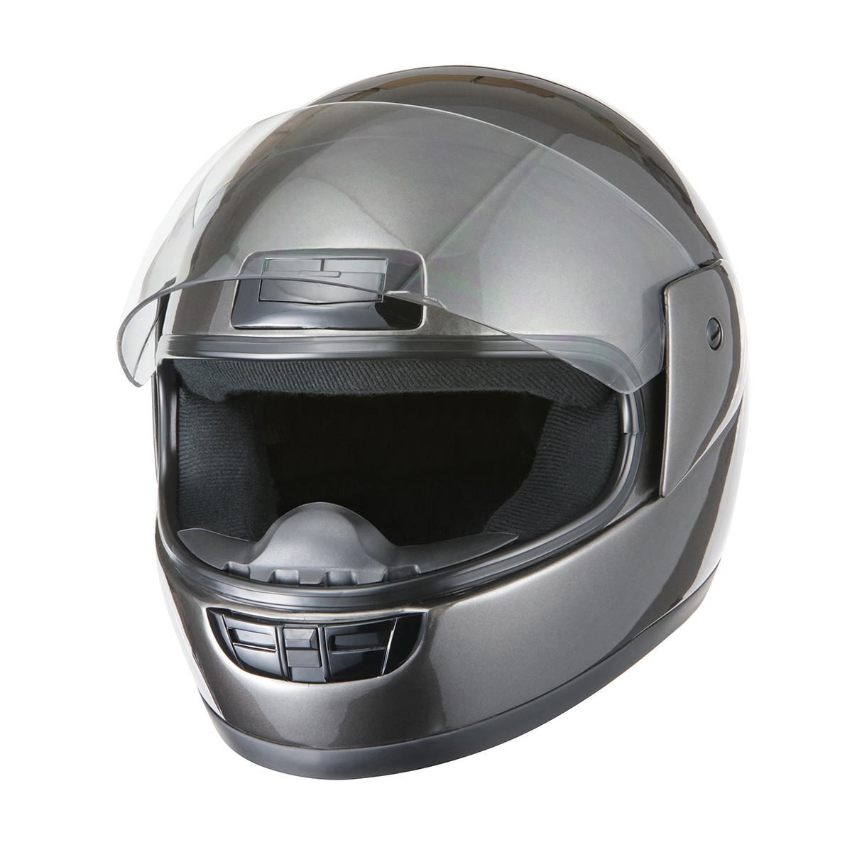 ヘルメット フルフェイス ガンメタ 新品 SG・PSCマーク取得 全排気量対応 バイクパーツセンター_画像2