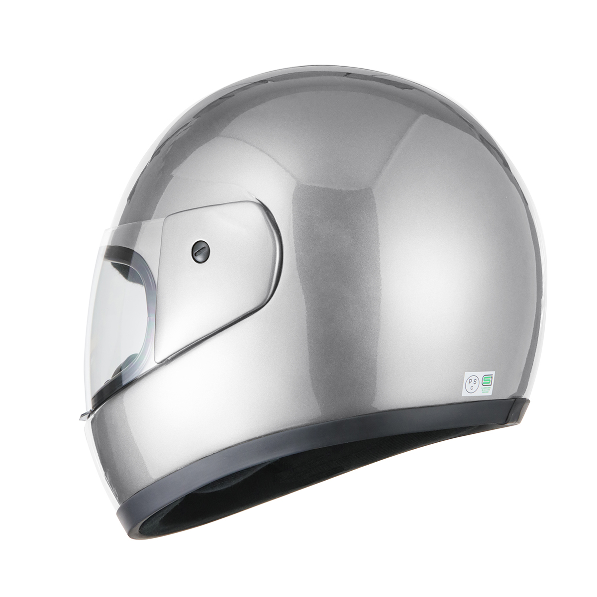 ヘルメット フルフェイス シルバー 新品 SG・PSCマーク取得 全排気量対応 バイクパーツセンター_画像4