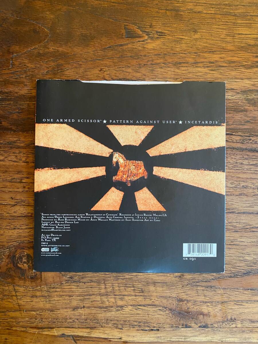 【代理出品】At The Drive-In「One Armed Scissor」UK盤 7inch シングル Punk Alternative Garage パンク オルタナ ガレージ Mars Volta_画像2