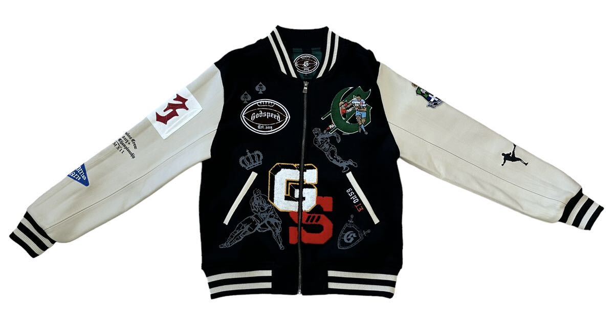 【極美品】GODSPEED NEW YORK ゴットスピードニューヨーク【23WO-GS-AW02】RUGBY CLUB LETTERMAN ラグビー クラブ レターマン ジャケット_画像4