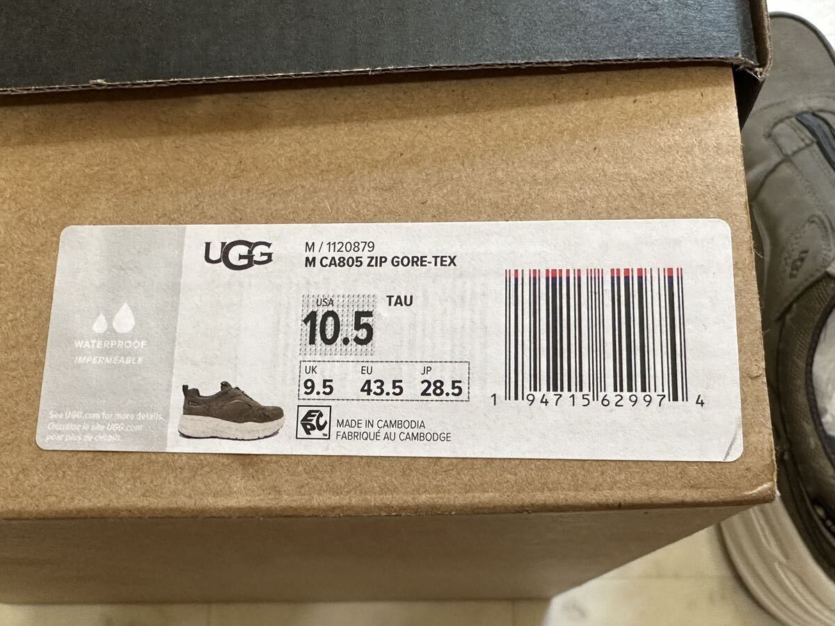 【新品】UGG アグ【CA805 Zip Gore-Tex】ジップアップ スニーカー28.5ｃｍカーキ×ホワイト_画像7