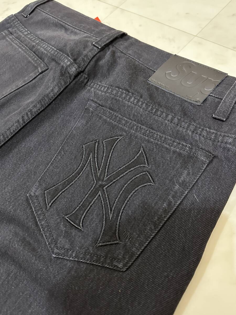 【新品】Supreme シュプリーム【New York Yankees Regular Jean Black】2021年秋冬 21AW デニムパンツ 32inchブラック_画像3