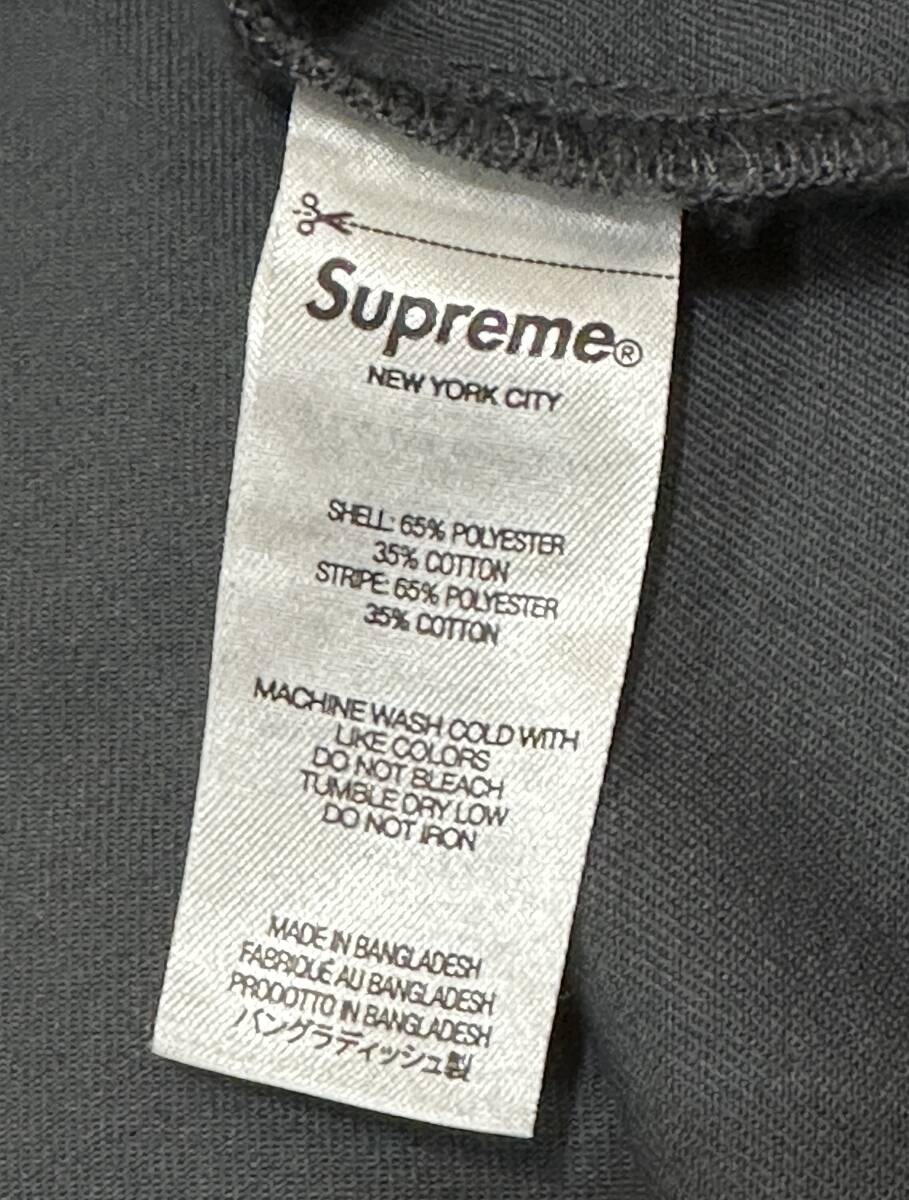 【新品】Supreme シュプリーム【Dickies Stripe S/S Work Shirt】2022年春夏 22SS 半袖 ワークシャツMサイズグレー×ブラック_画像5