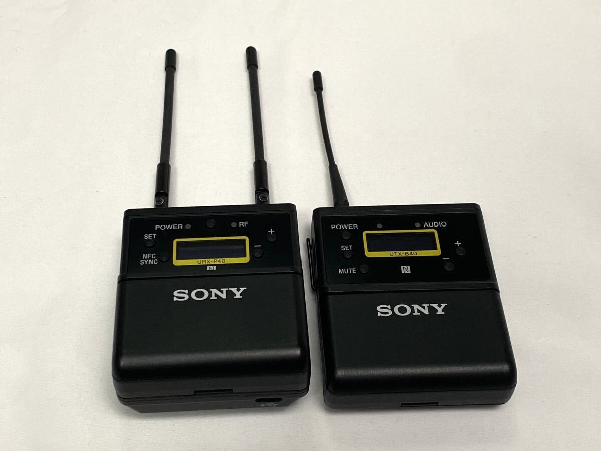 【美品】SONY UWP-D21 B帯　ワイヤレスマイク送受信機セット ピンマイク　無線　トランスミッター _画像2