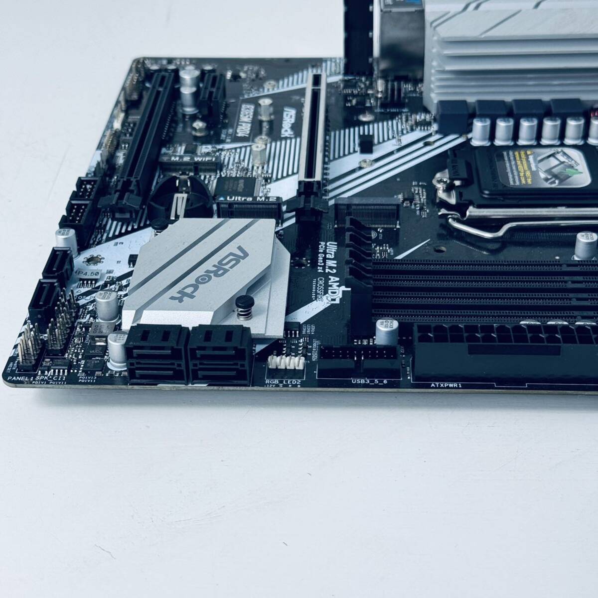 ジャンク 動作未確認 ASRock B365M Pro4 LGA1151 Intel第8,9世代対応 ソケットピン曲がりあります_画像5