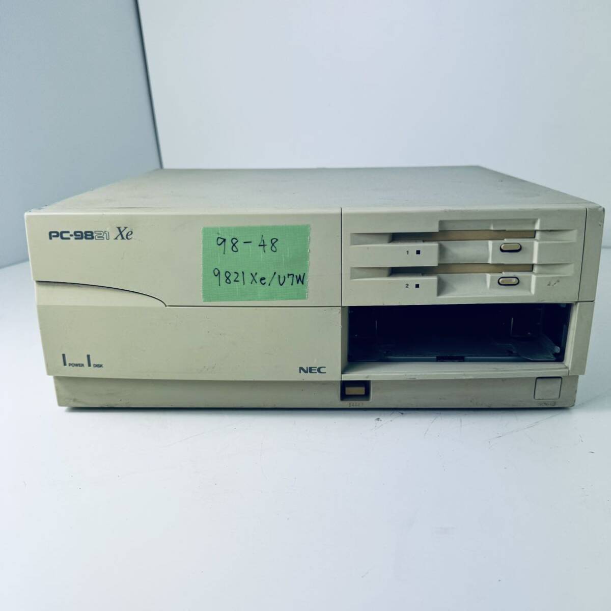 98-49 NEC PC-9821Xe/U7W HDD欠 ODP DX4 640+18432 FDD上よりMS-DOS6.20の起動確認できましたの画像1