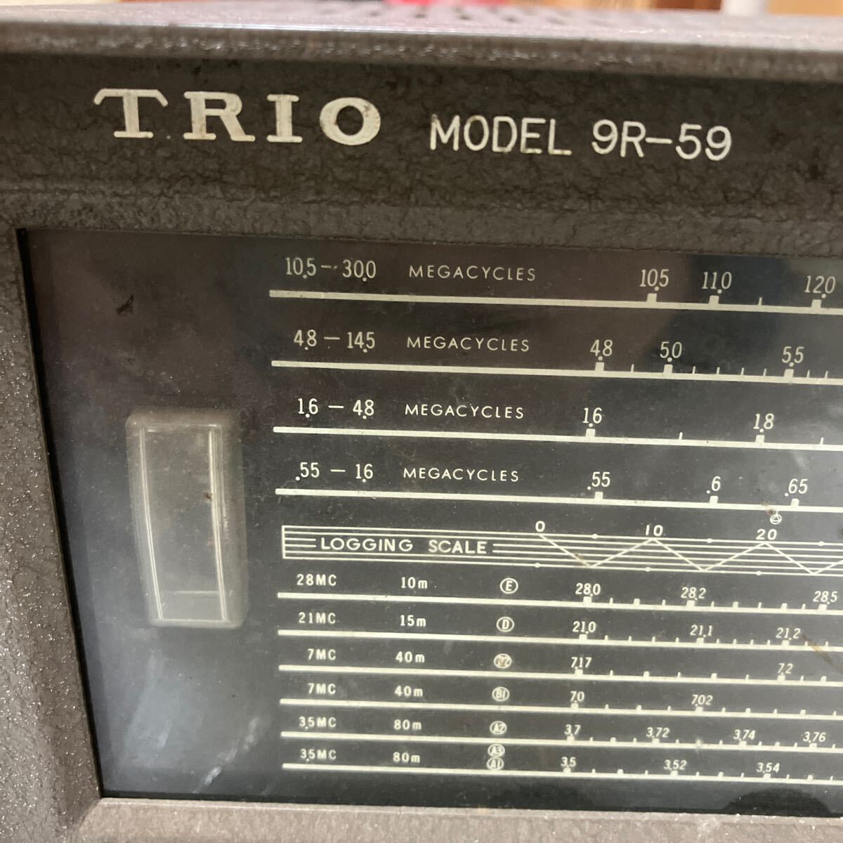 TRIO Trio 9R-59 вакуумная трубка тип приемник сообщение type приемник радио радиолюбительская связь retro античный collector снятие деталей 