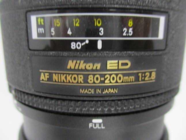 ☆ NIKON ニコン ED AF NIKKOR 80-200mm 1：2.8 望遠ズームレンズ ニッコール カメラレンズ S4031702_画像6