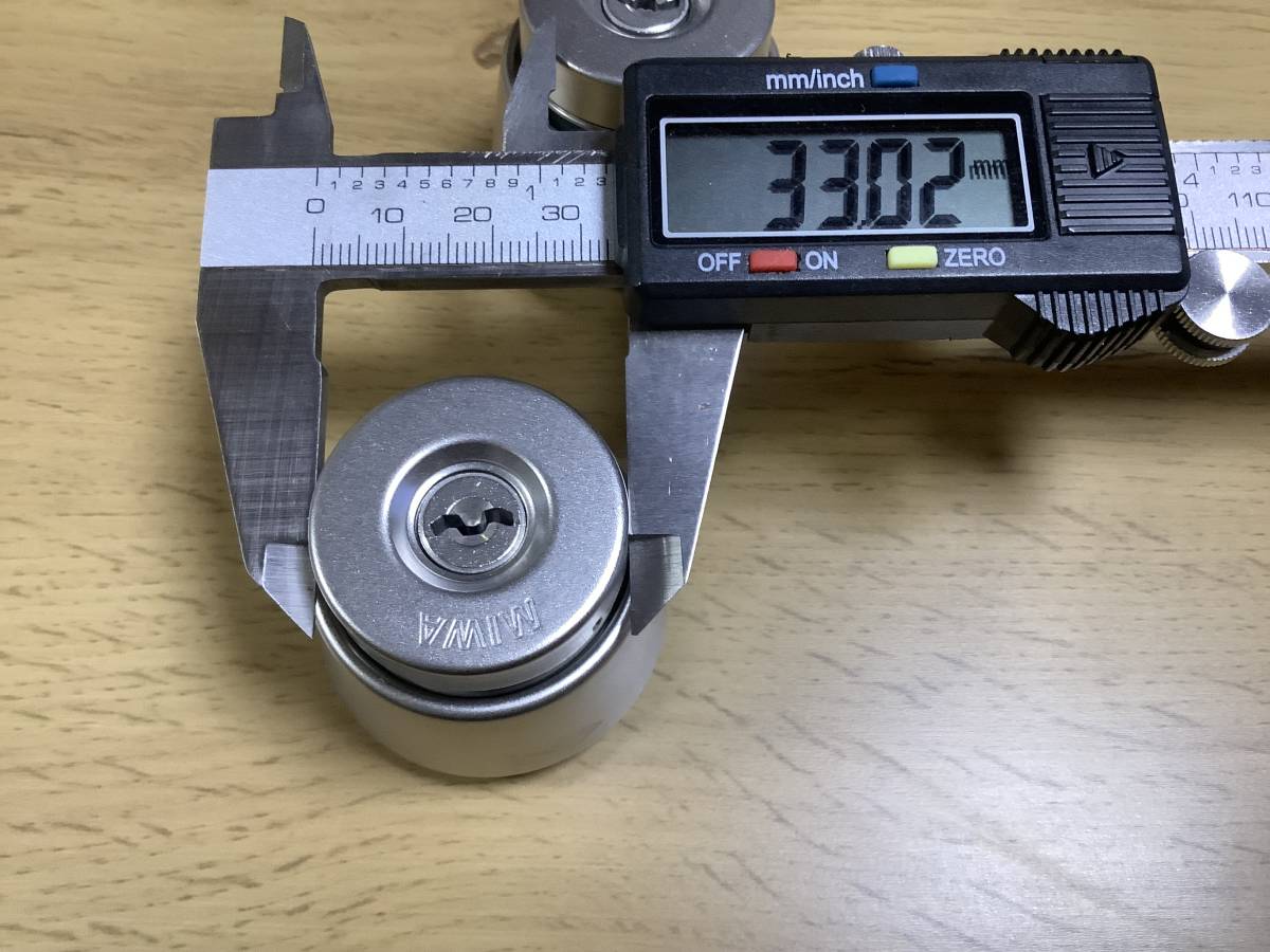 miwa beautiful peace lock key cylinder for exchange U9 warehouse adjustment key r0321-03