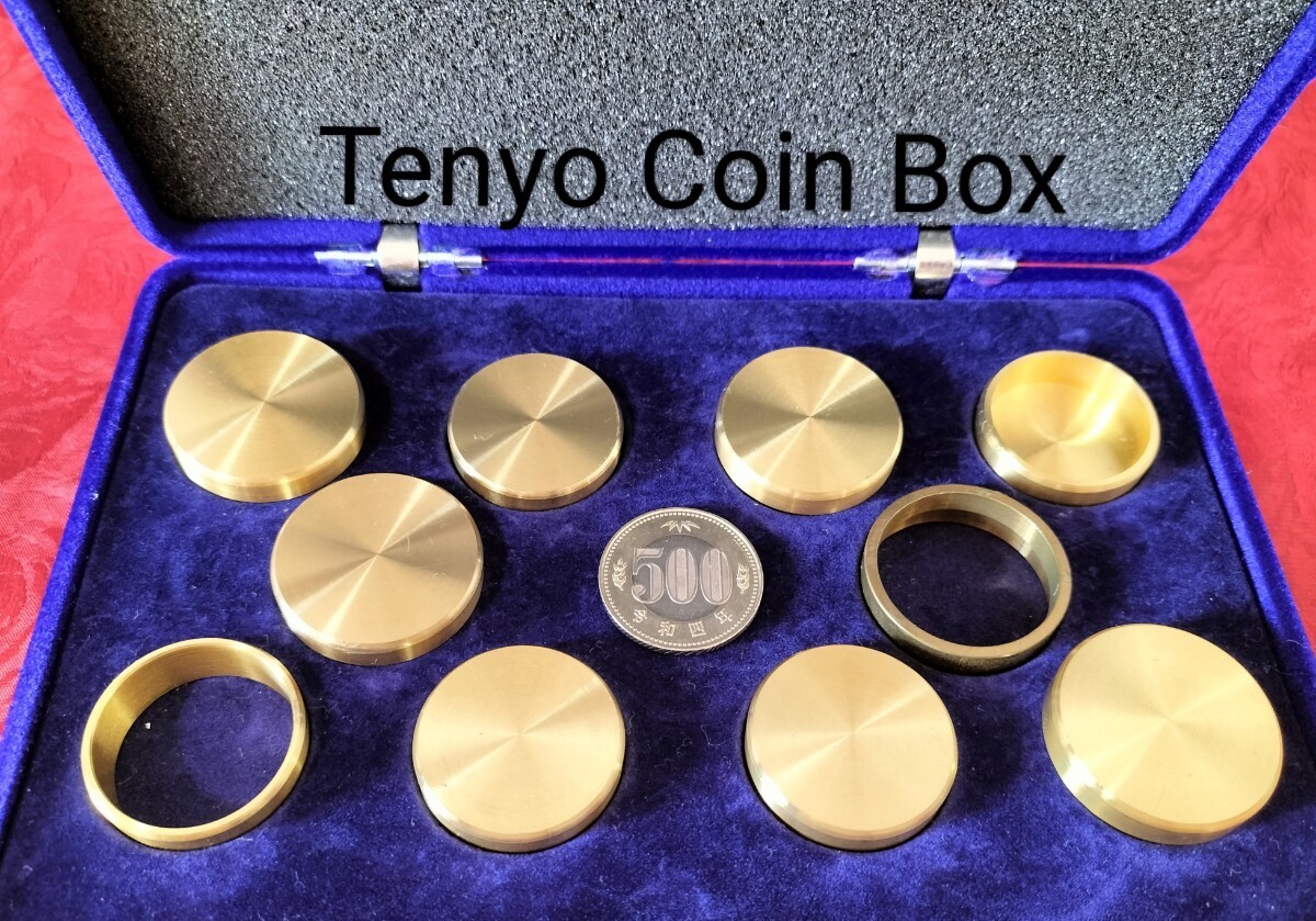 【★稀少！秘宝！ テンヨー Tenyo オキト コイン ボックス 新500円 コインボックスコレクション マジック 手品 コイン 廃盤！★】_画像1