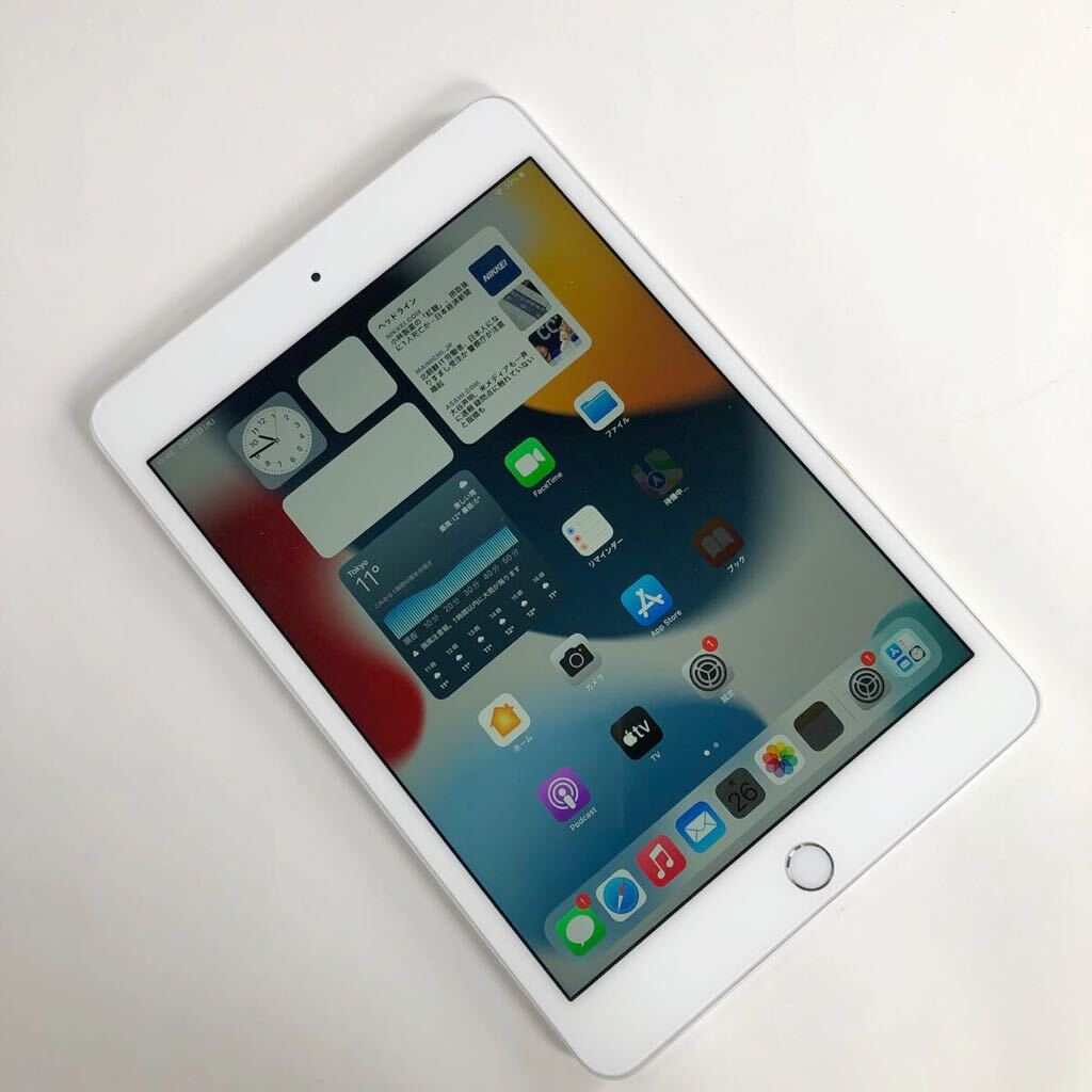 【1800】☆Bランク☆Apple☆iPad mini4 Wi-Fi+cellular 32GB☆シルバー☆利用制限○☆SIMフリーの画像9