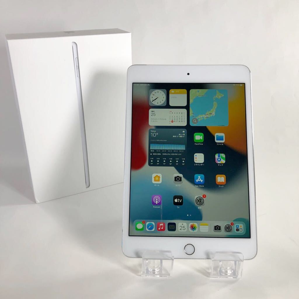 【1805】☆Cランク☆Apple☆iPad mini4 Wi-Fi+cellular 32GB☆シルバー☆利用制限○☆SIMフリー_画像1