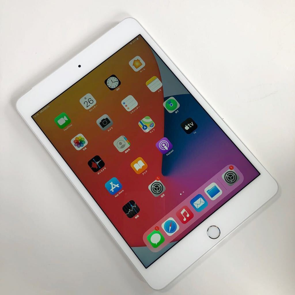 【1809】☆Cランク☆Apple☆iPad mini4 Wi-Fi+cellular 32GB☆シルバー☆利用制限○☆SIMフリー_画像9