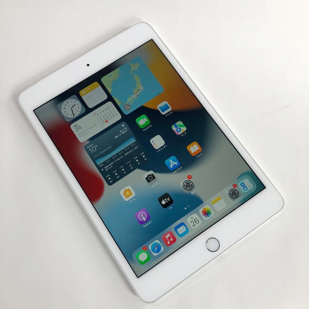 【1818】☆Cランク☆Apple☆iPad mini4 Wi-Fi+cellular 16GB☆シルバー☆利用制限○☆SIMフリーの画像9