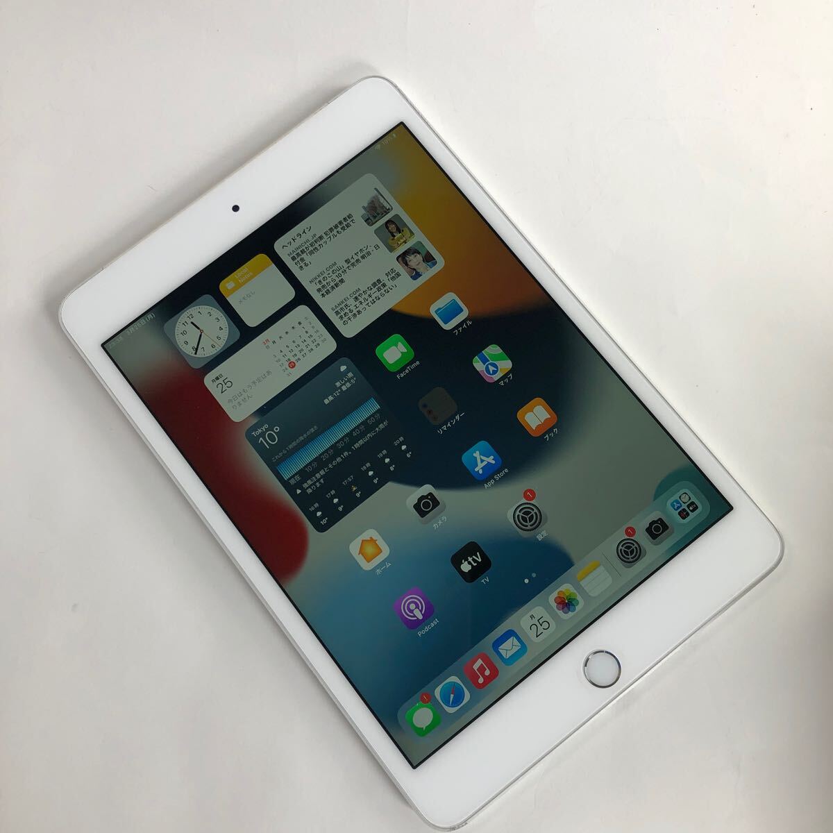 【1824】☆Dランク☆Apple☆iPad mini4 Wi-Fi+cellular 16GB☆シルバー☆利用制限○☆SIMフリーの画像9