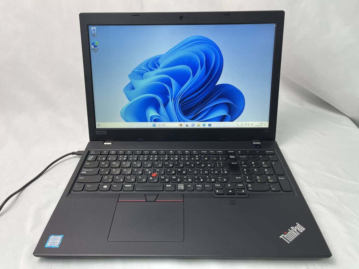 レノボ Lenovo ThinkPad L580［Intel Core i5-8250U/メモリ8GB/SSD256GB/Win11/15.6型］20LXS08H00 ノートパソコン【ジャンク】625_画像1