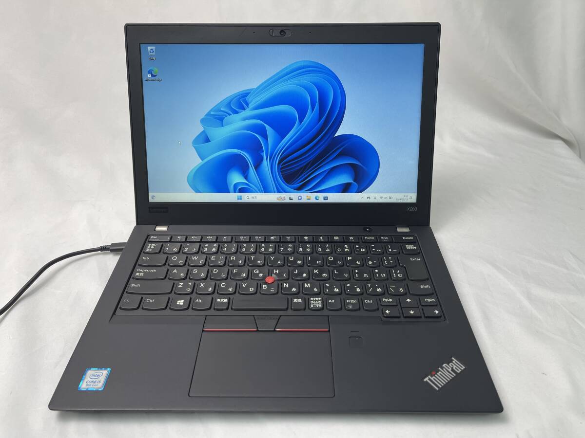 レノボ Lenovo ThinkPad X280［Intel Core i5-8250U/メモリ8GB/SSD256GB/Win11/12.5型］20KES0FL00 ノートパソコン【ジャンク】642_画像1