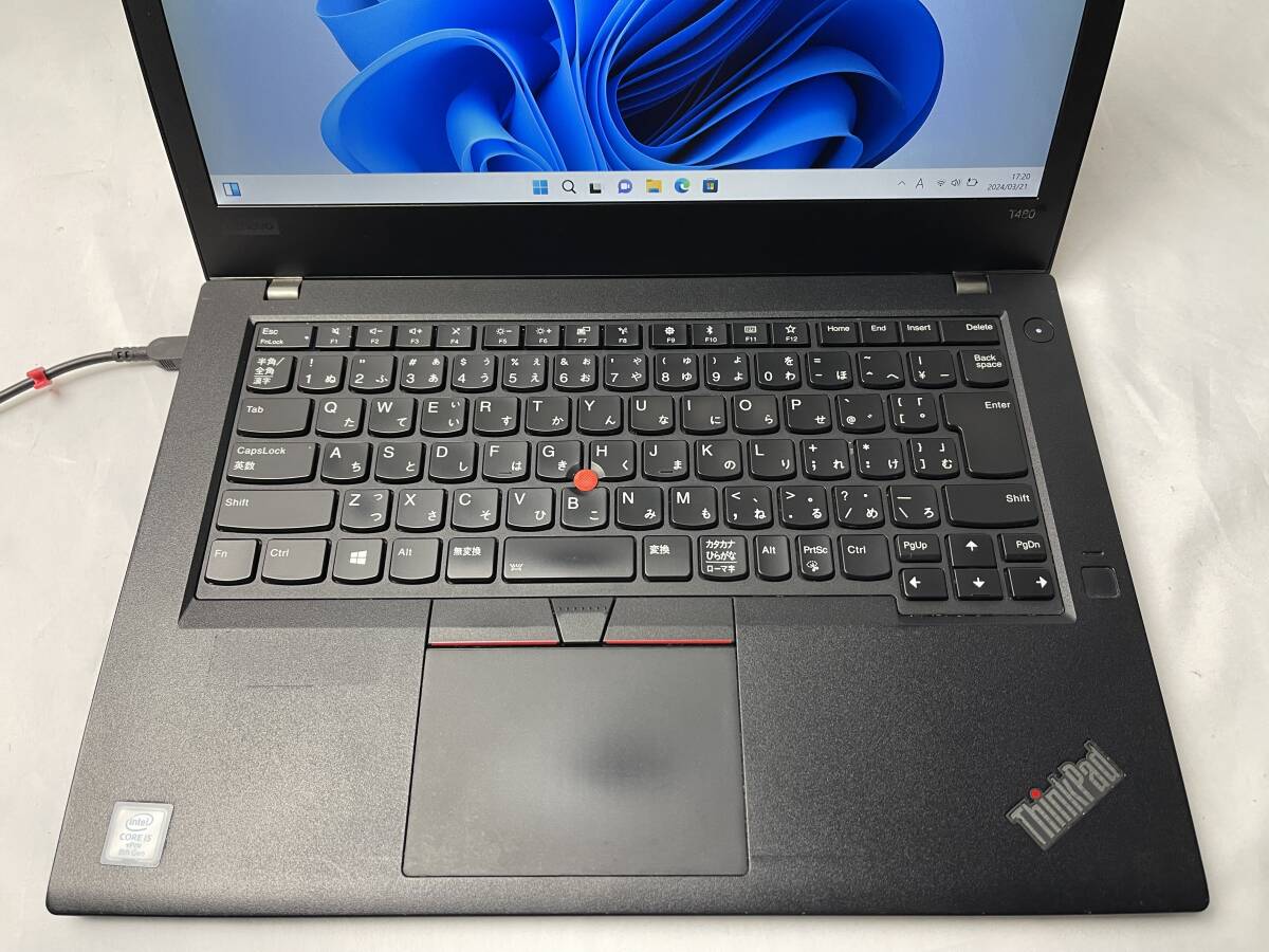 レノボ Lenovo ThinkPad T480［Intel Core i5-8350U @ 1.70GHz/メモリ8GB/SSD256GB/14型］20L6S6L60N ノートパソコン【ジャンク】706_画像2