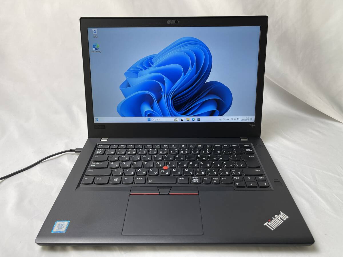 レノボ Lenovo ThinkPad T480［Intel Core i5-8350U @ 1.70GHz/メモリ8GB/SSD256GB/14型］20L6S6L60N ノートパソコン【ジャンク】688_画像1