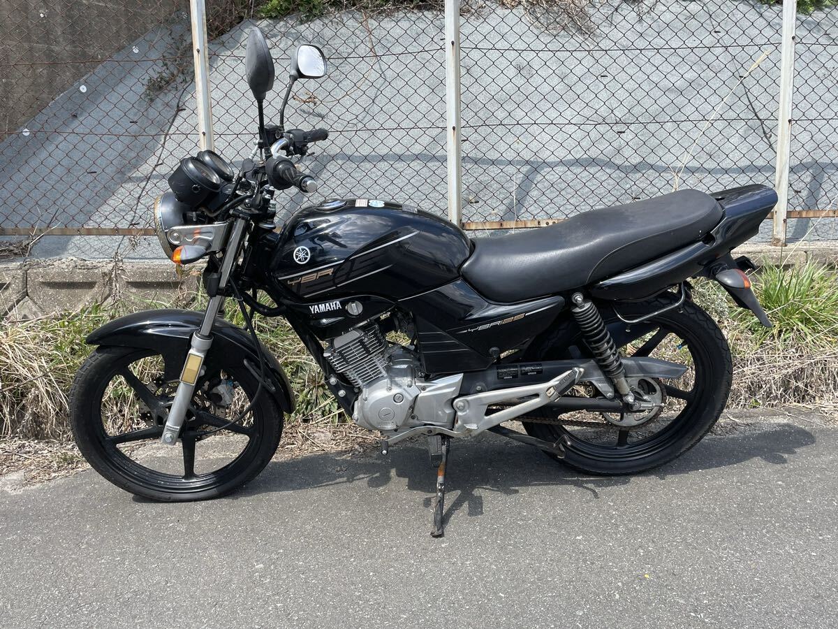 ！引取限定！YAMAHA YBR125 福岡 不動 ジャンク レストアベース 現状 車体 黒 125cc 鍵書類有の画像2