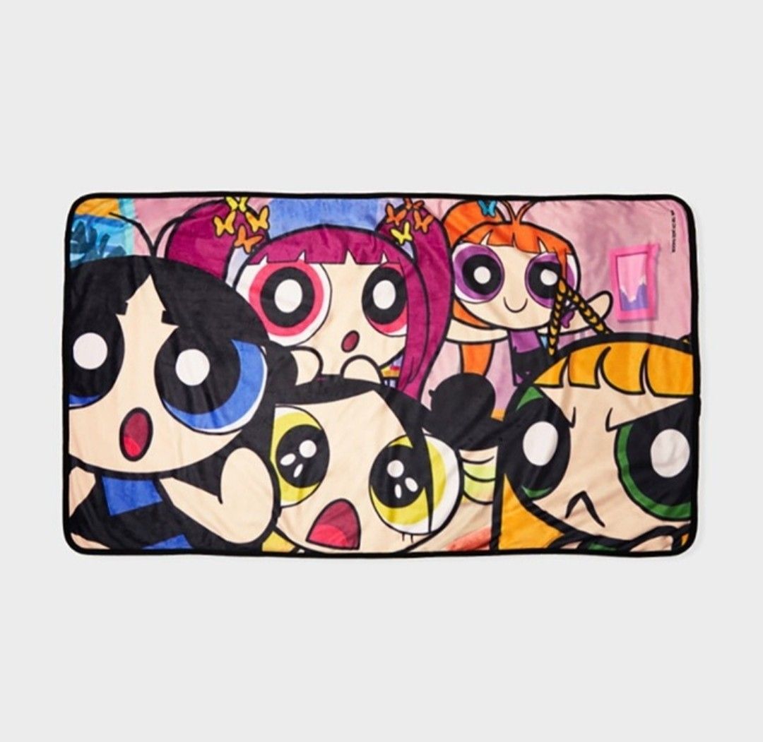 新品 NewJeans POWERPUFF GIRLS ブランケット ひざ掛け ミンジ ハニ ダニエル ヘリン ヘイン バニ