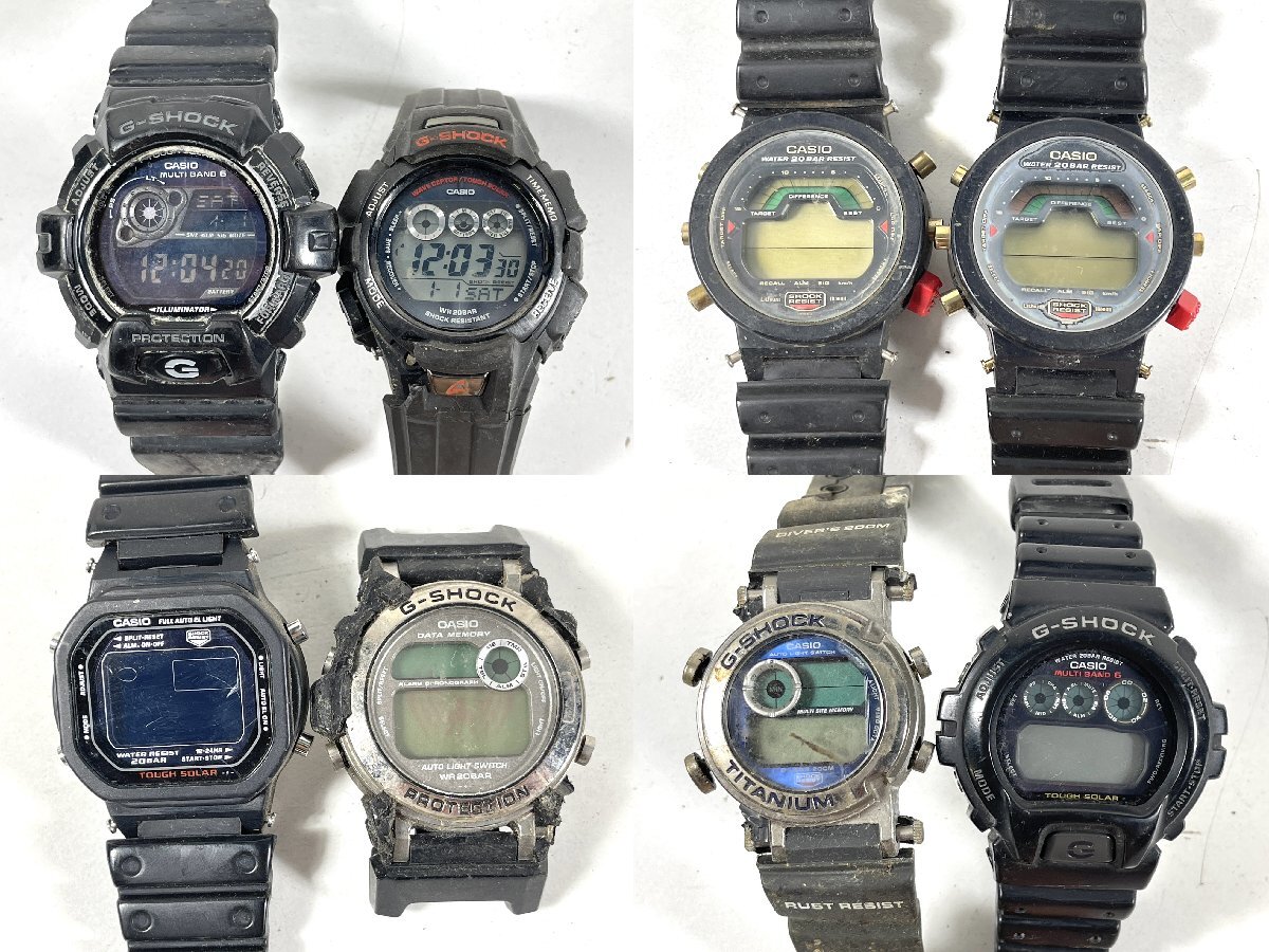 CASIO G-SHOCK 約37本 Baby-G 約16本 デジタル 腕時計 計約53本 約3.4kg まとめ売り セット カシオ 【ジャンク品】の画像4