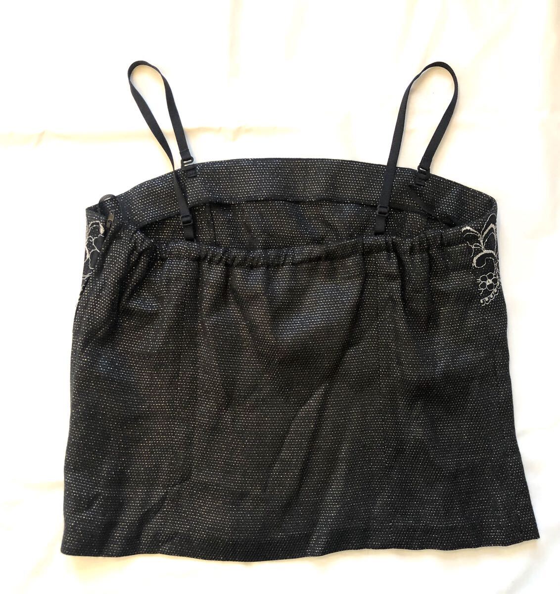 BOUCHERA スカートスーツ セットアップ キャミソール付き 13号 銀糸入り ブラック 未使用 フォーマル_画像5