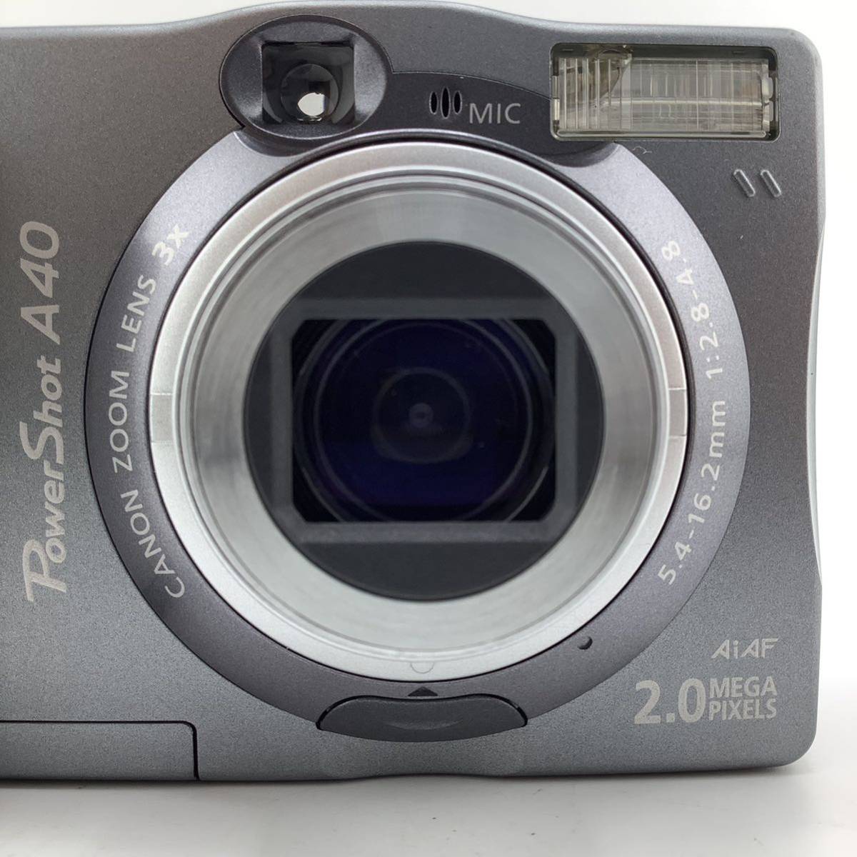 Canon キャノン PowerShot A40 コンパクトデジタルカメラ デジカメ CANON ZOOM LENS 3X 5.4-16.2mm 1:2.8-4.8 AF 【S30234-455】_画像3