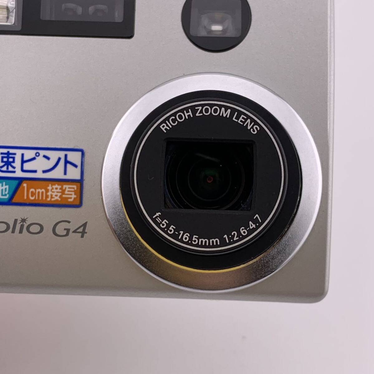 RICOH Caplio G4デジタルカメラ コンパクトデジタルカメラ RICOH zoom LENS f=5.5-16.5mm 1:2.6-4.7 【S80767-487】_画像4