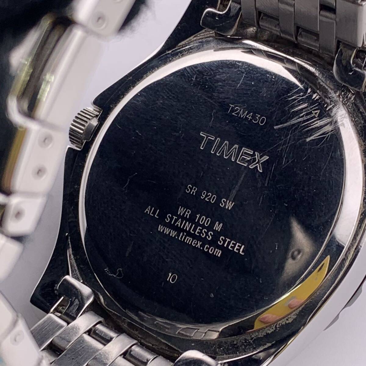 TIMEX タイメックス 腕時計 T2M430 稼動品 クォーツ QUARTZ 黒文字盤 ブラック レトログラード ファッション 【S80807-499】_画像3