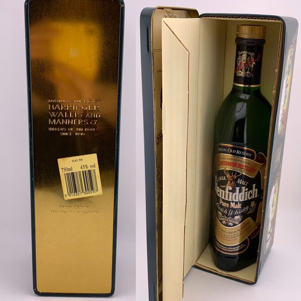 ★未開栓★ 古酒 Glenfiddich グレンフィディック Pure Maltスペシャルオールドリザーブ スコッチ Whisky 750ml 43% 箱付 【S80922-562】_画像9