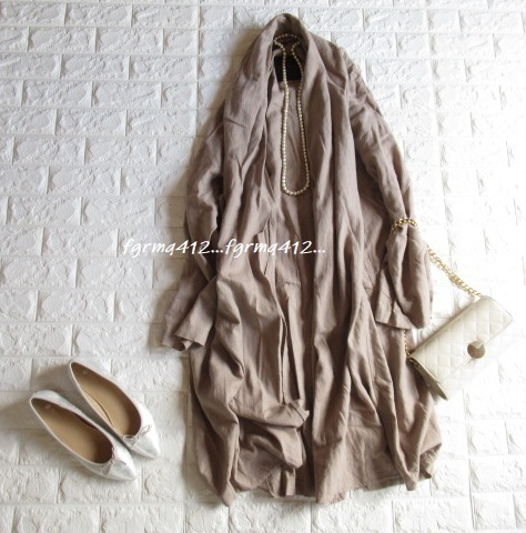  used * Nano Universe *linen flax . woman ... put on sink spring coat *3 point and more successful bid . takkyubin (home delivery service) free shipping! week-day 15 o'clock till settlement that day shipping possible 